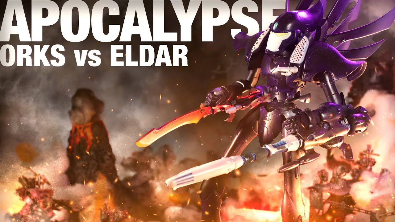 12,000 Points! Orks vs Eldar. Warhammer 40k Apocalypse . Titans vs Titans