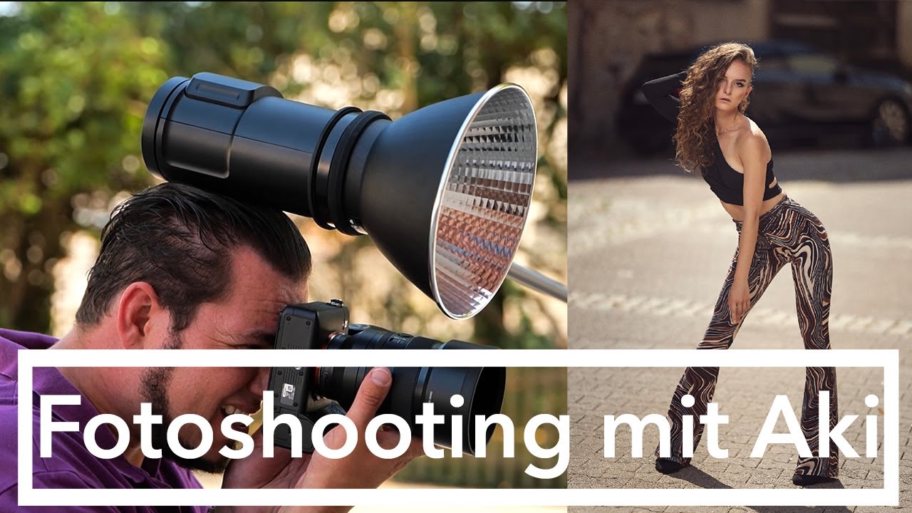 Outdoor-Fotoshooting inkl. Blitz mit Akigrafie Live und Minty.