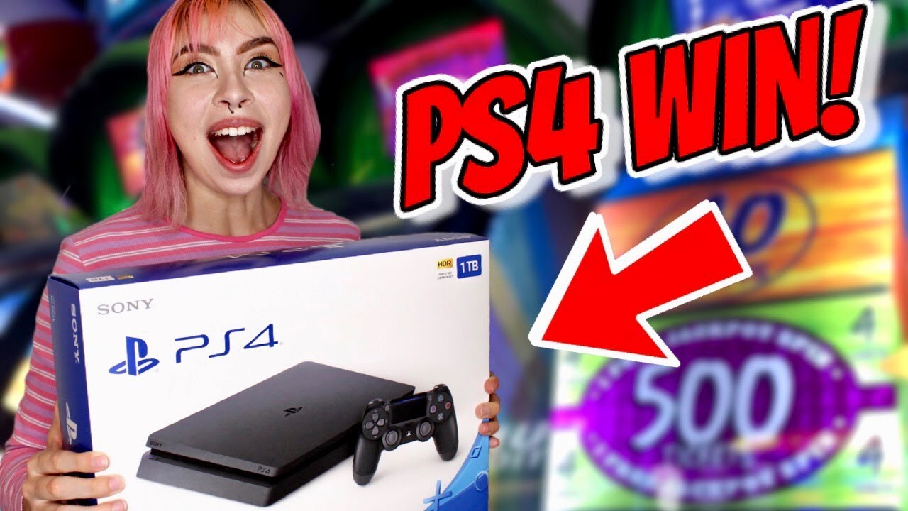 SHE WON A PS4 FOR $5.00 AT THE ARCADE!