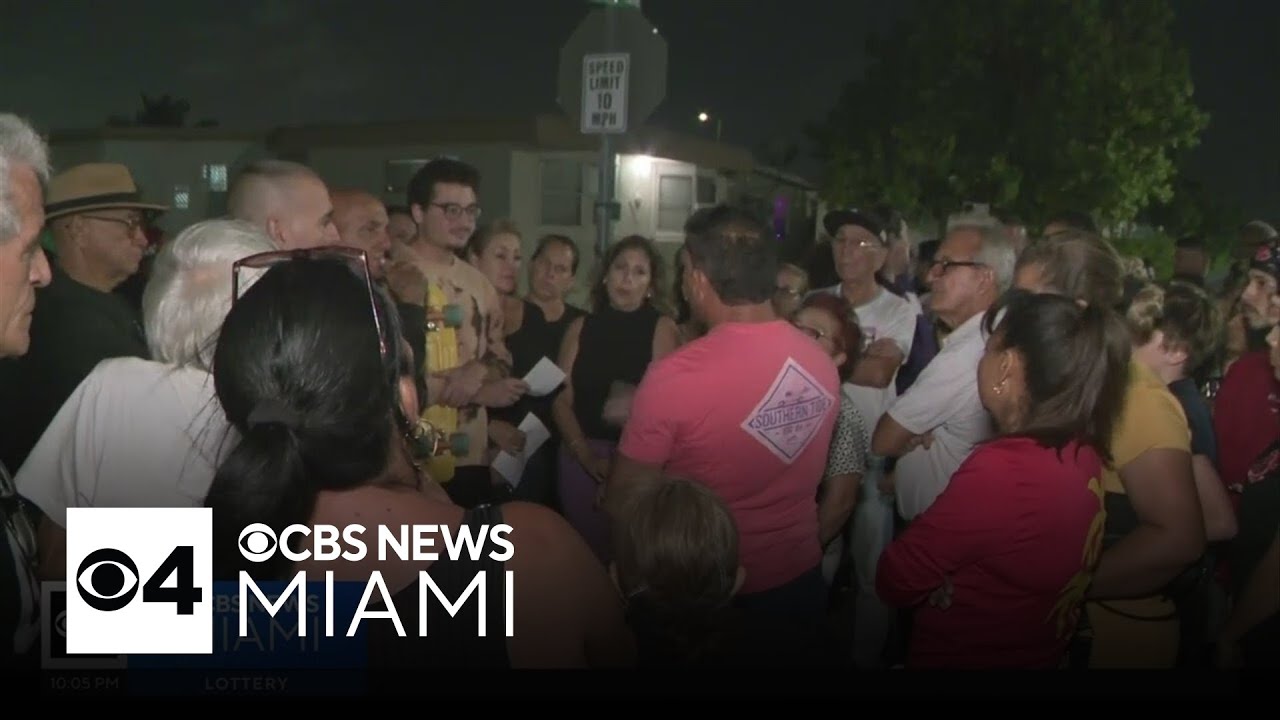 Hundreds protest after being told they have to move out