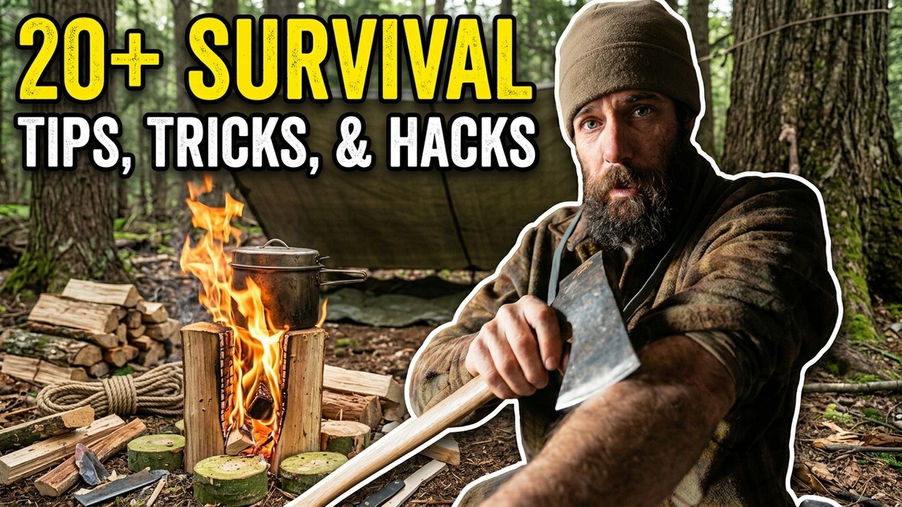 20+ Camping, Survival, and Bushcraft HACKS learned from YEARS in the Wilderness!