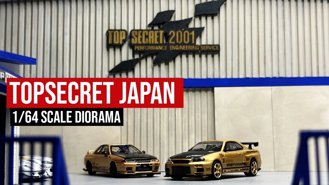 Building a TOP SECRET JAPAN 1/64 Scale Diorama