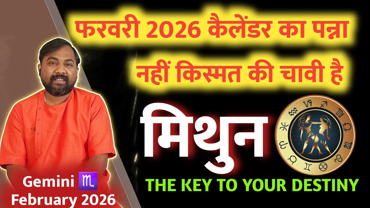 Mithun Rashi February 2026 - किस्मत की चावी मिलने वाली है - Gemeni Feb 2026 In Hindi