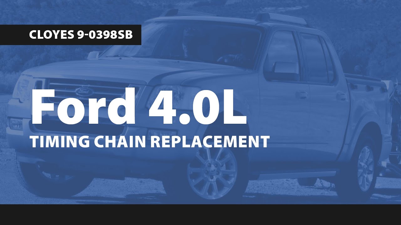 Замена цепи ГРМ Ford 4.0L, Cloyes 9-0398SB