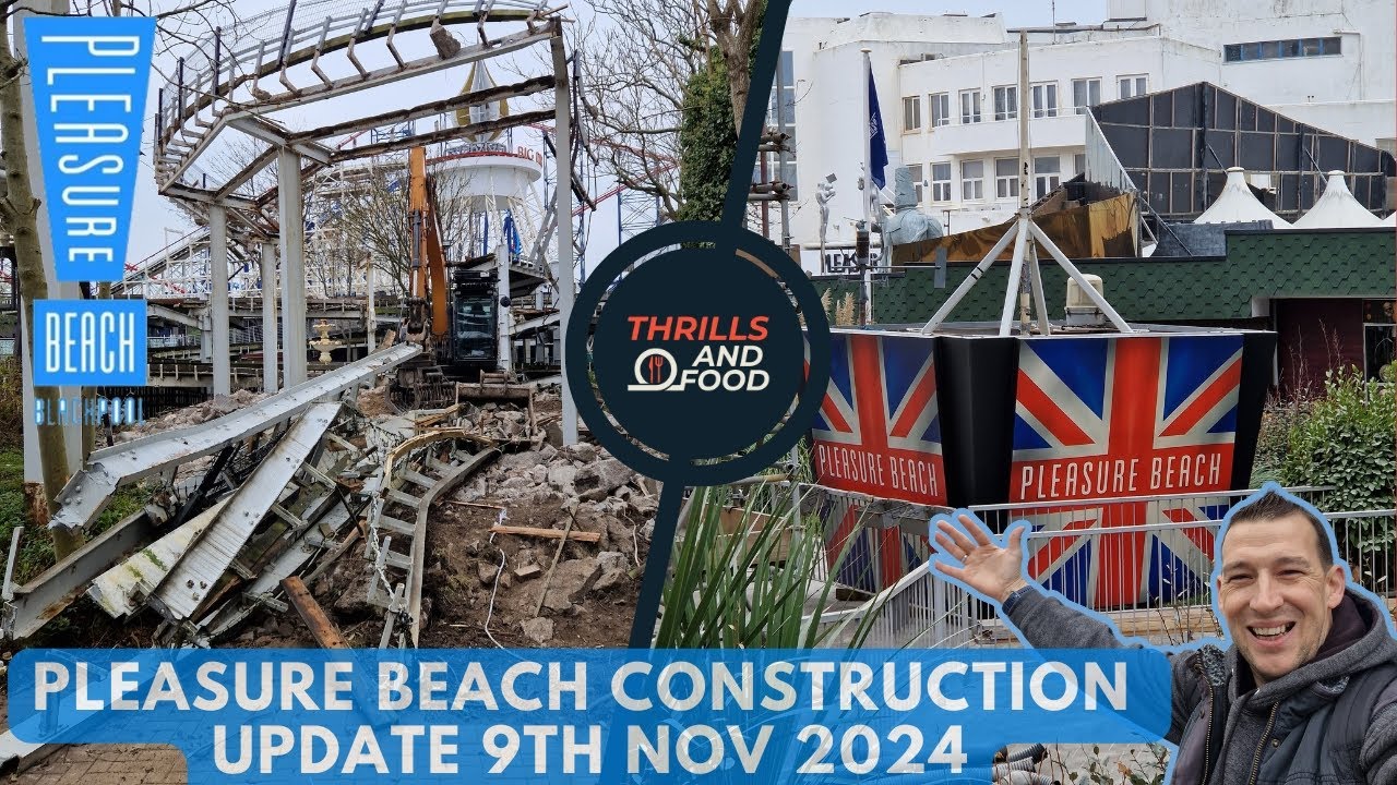 Pleasure Beach Blackpool Construction Update - 9th November 2024