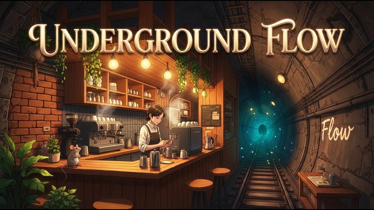 Cozy Subway Tunnel Café ☕🚇 | Underground Lofi for Focus, Study & Flow