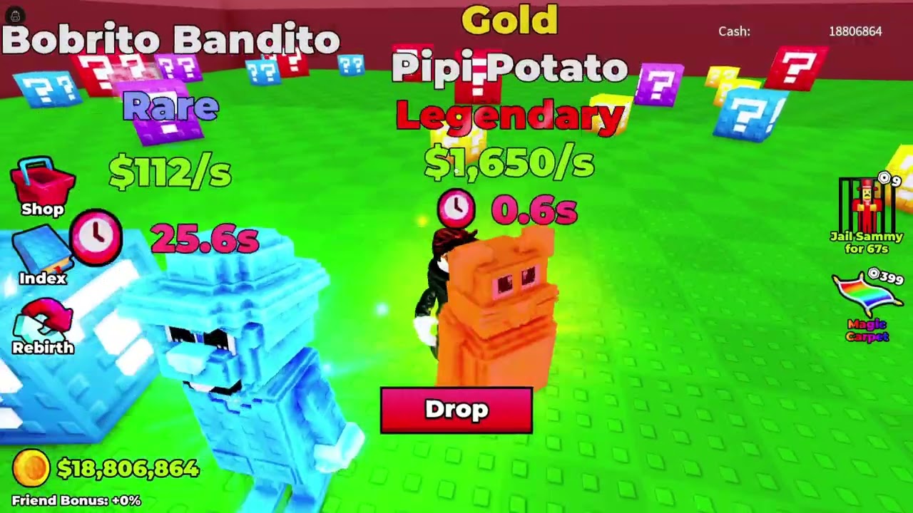 I got 1milion dollars in break a lucky block