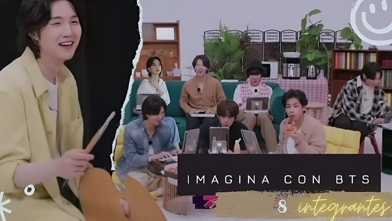 Imagina con BTS 8 integrantes | RUN BTS en TV como espectadores | Suga | Parte 2/7