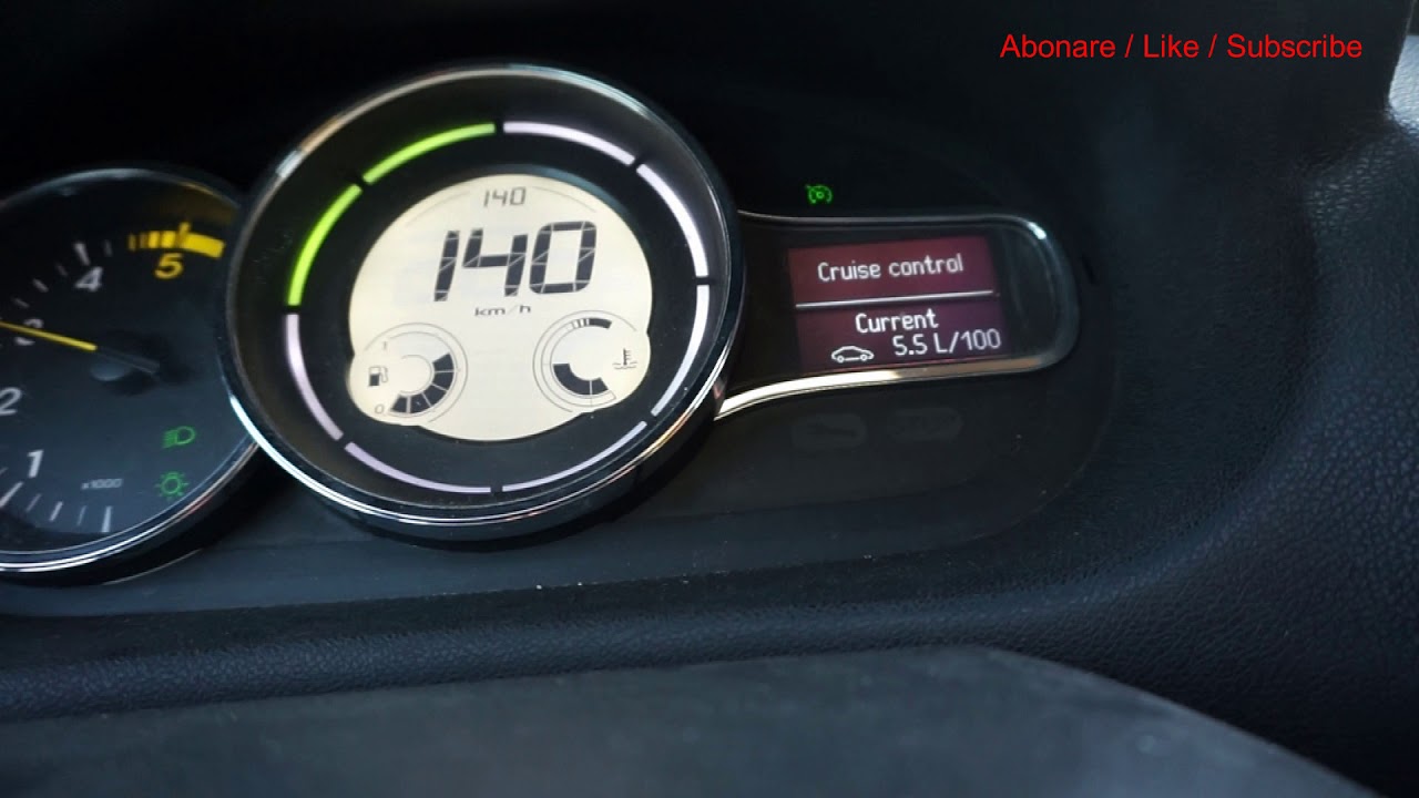 Renault 1.5dci fuel consumption on highway  CRUISE CONTROL speed  130km-140km-150km