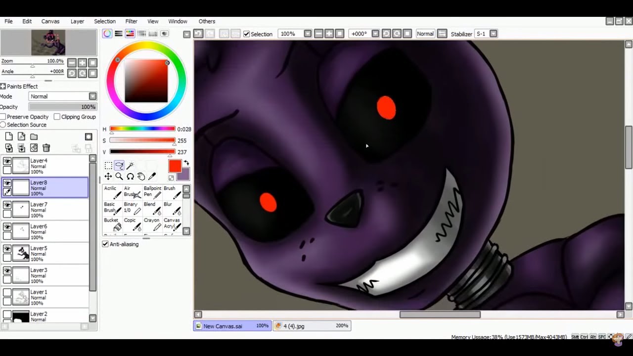 [SpeedPaint] Purple Freddy (Five Nights at Freddy's)
