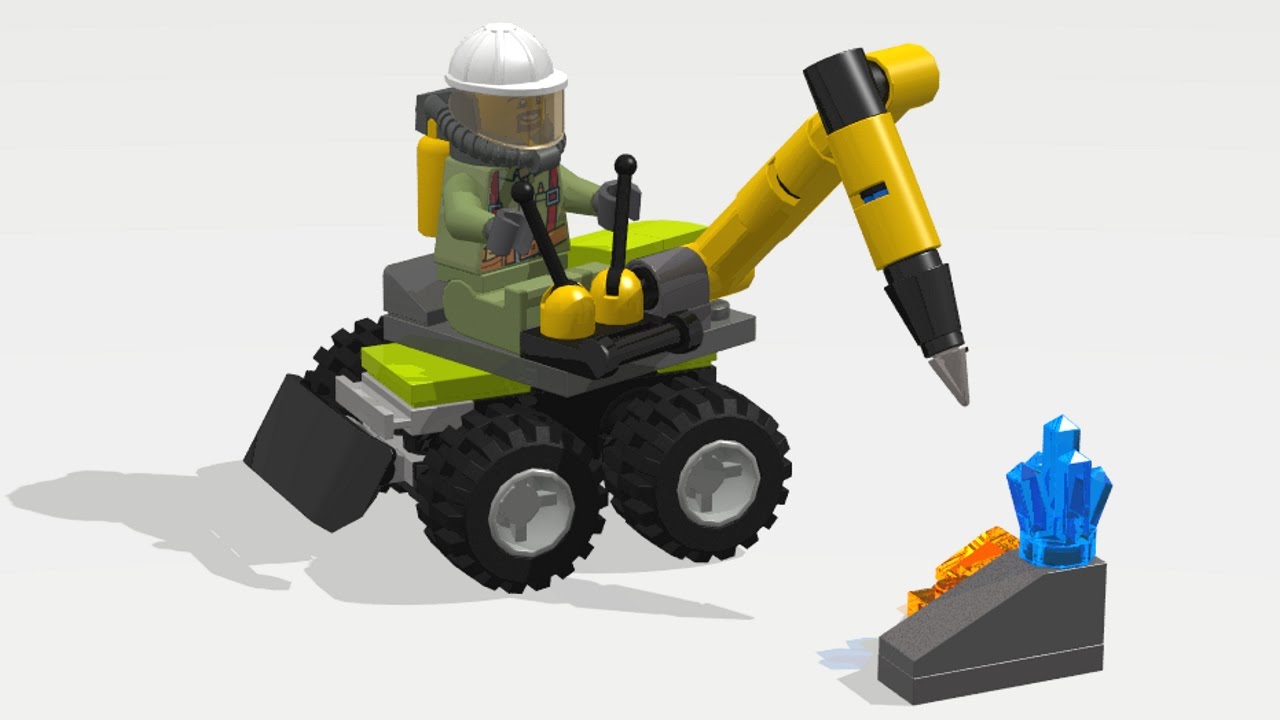 LEGO City 30350 Volcano Jackhammer. Speed build / Instruction