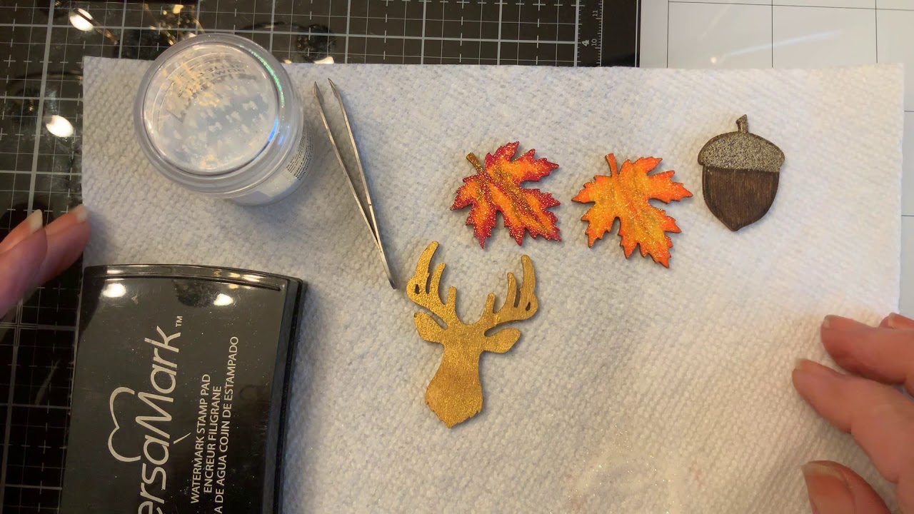 Embossing wooden shapes