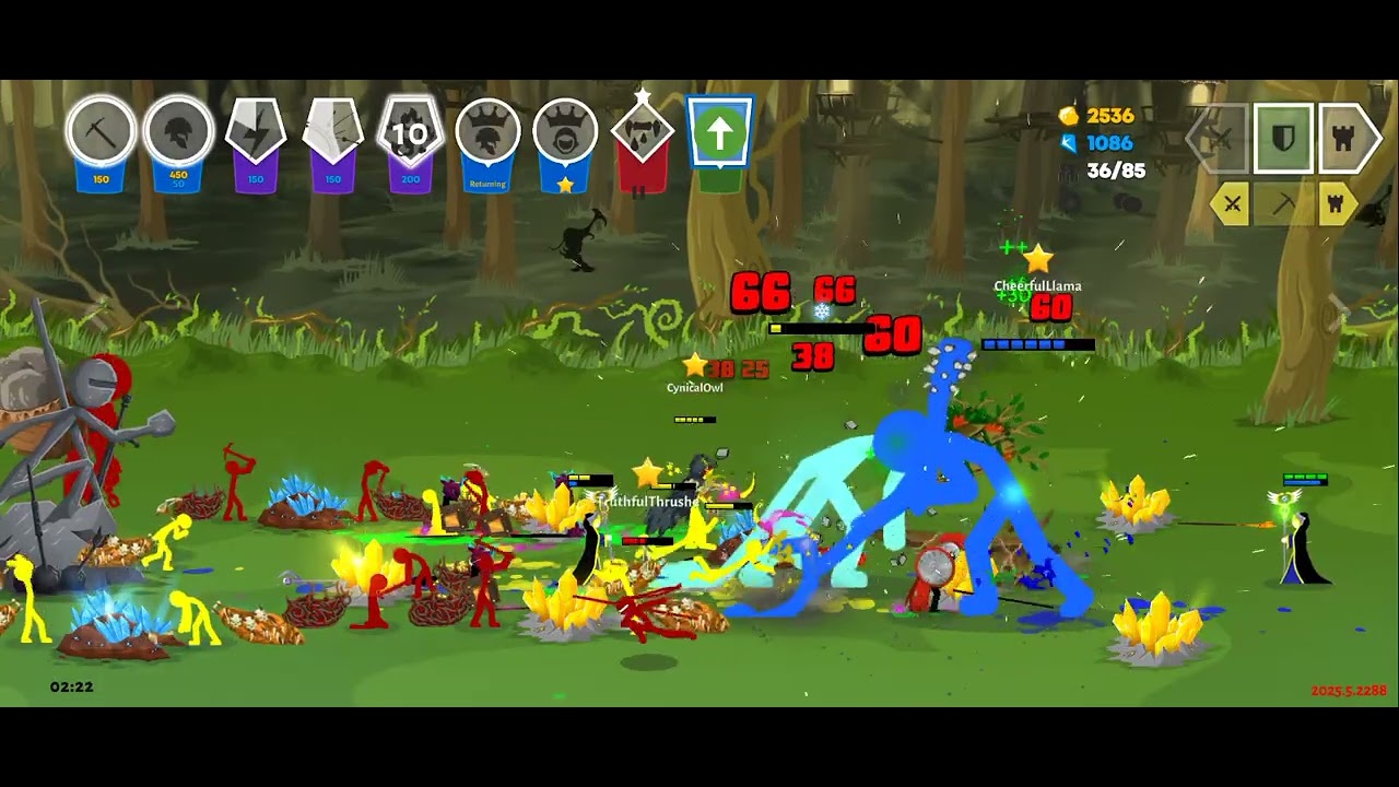 STICK WAR SAGA GAMEPLAY DECK OF GENERAL ATREYOS AND GENERAL THERA
