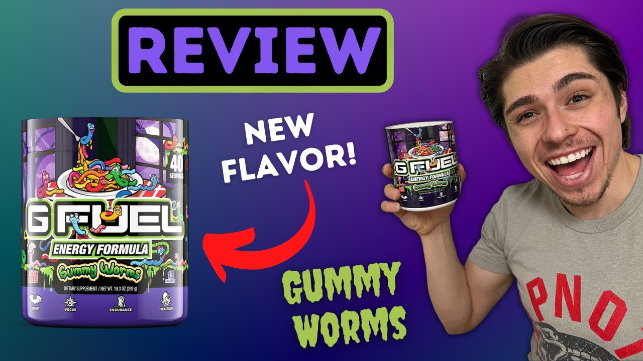 Gummy Worms GFUEL Flavor REVIEW!