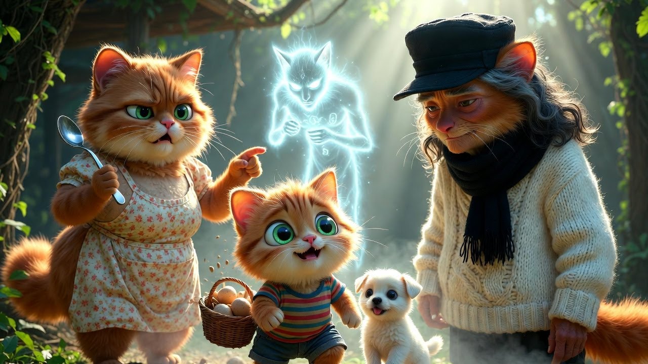 A naughty kitten has a maid who has spirit😺🏠#aicat #mystery