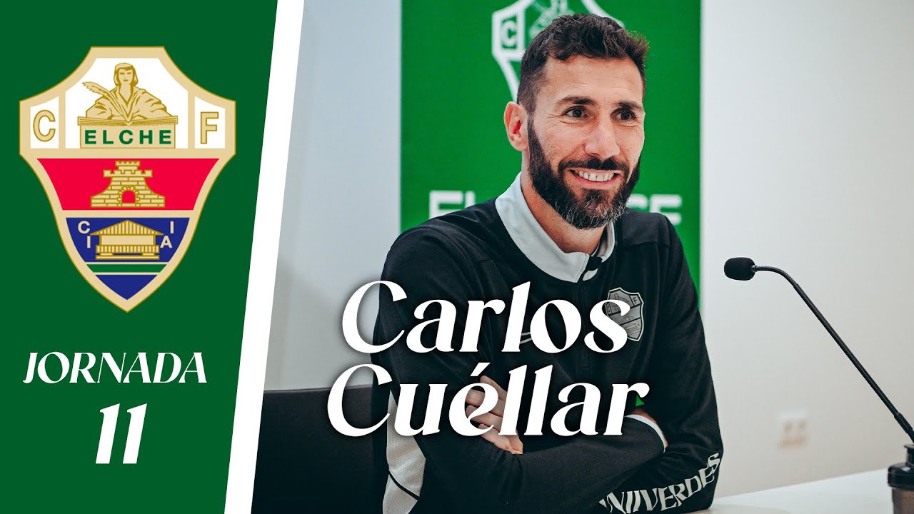 RUEDA DE PRENSA | Carlos Cuéllar habla sobre el Elche Ilicitano - RSD Alcalá | Jornada 11