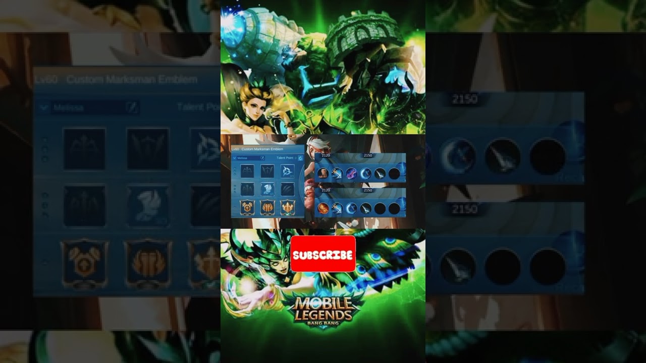 build melissa tersakit mobile legends. 