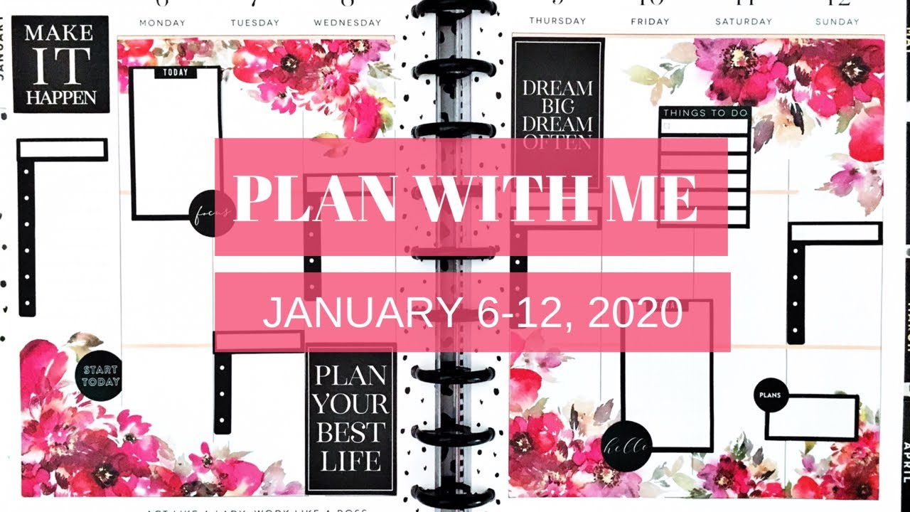 PLAN WITH ME | Classic Happy Planner | January 6-12, 2020