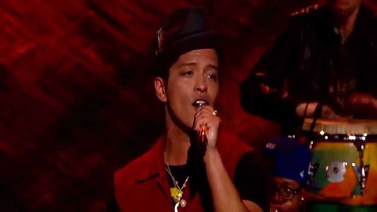 Bruno Mars It Will Rain Live X Factor USA Cheers Rihanna We Found Love Runaway Baby Music Video AMA