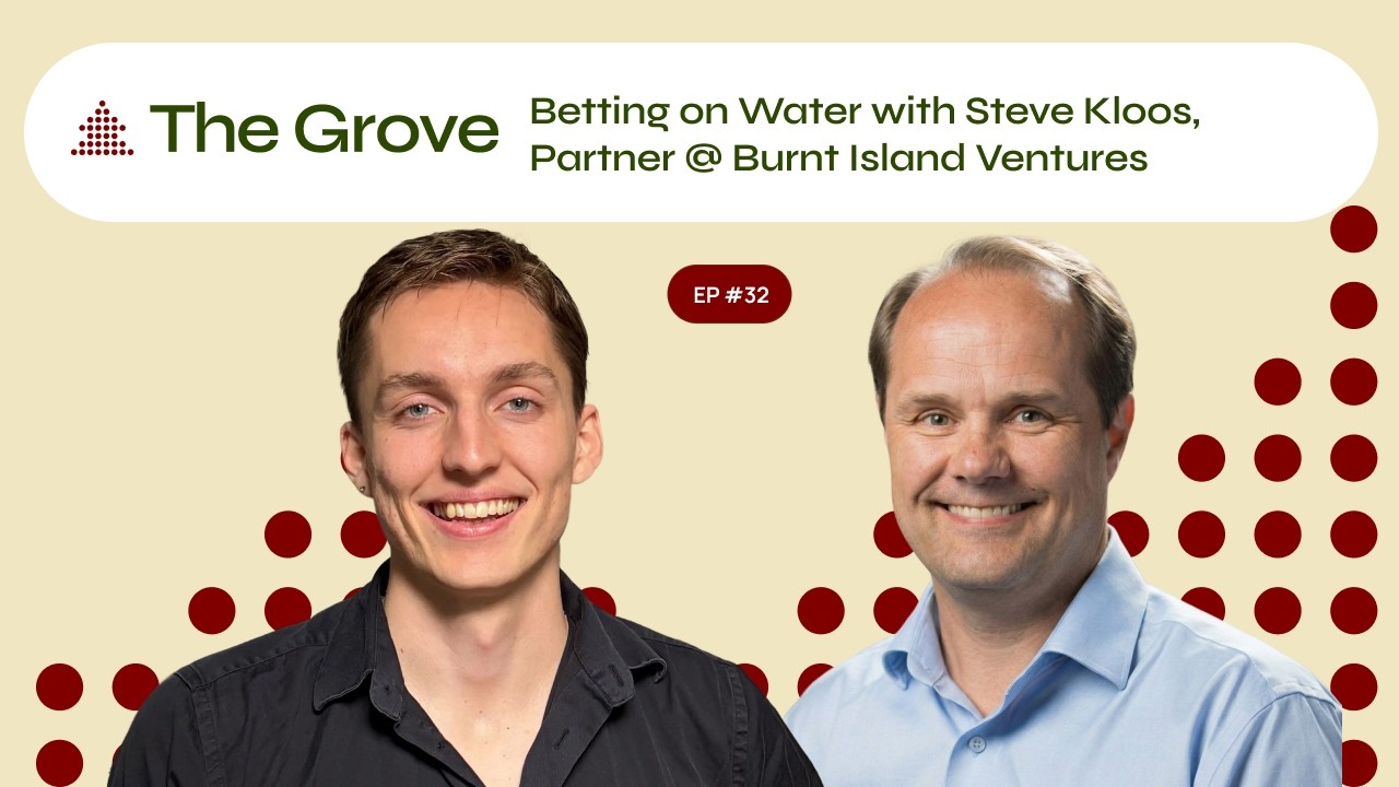 Betting on Water with Steve Kloos, Partner @ Burnt Island Ventures