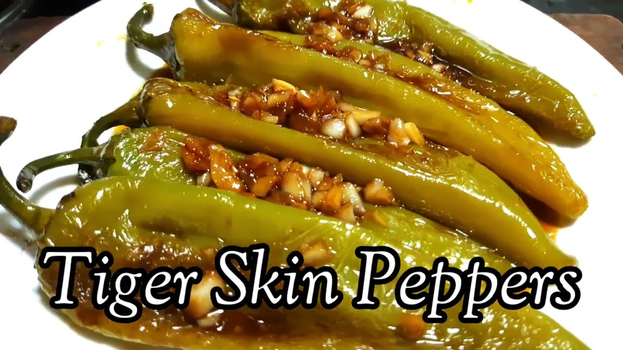 虎皮尖椒 CHINESE SAUT&Eacute;ED GREEN PEPPERS-TIGER SKIN PEPPER #trending #viral #YouTube #recipe #vegrecipe