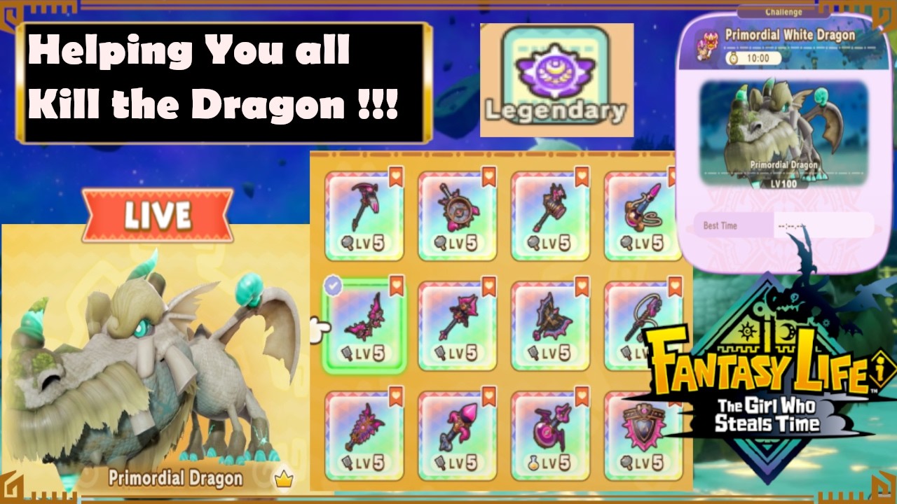 Fantasy Life I : Come Get all your Dark Dragon Recipes!!!!