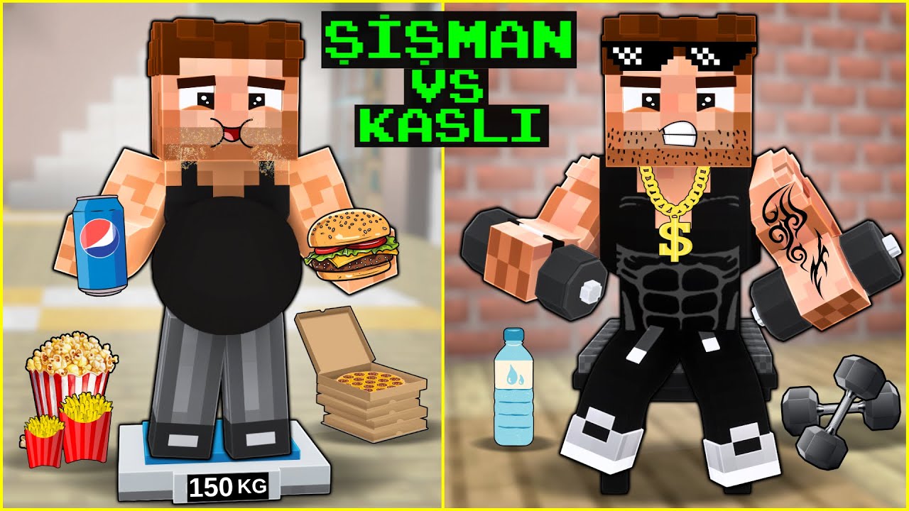ŞİŞMANLIKTAN KASLILIĞA DOĞRU ALİ'NİN HAYATI! 😱 -Minecraft