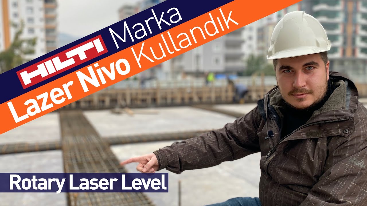 Eksenel Lazer - Lazer Nivo Nasıl Kullanılır? / How to Use a Rotary Laser Level? İnşaat Videoları