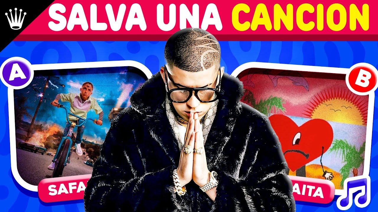 Salva Una Cancion De BAD BUNNY 🐰🎤 | ¿Que Cancion Prefieres? | BRAHYMUSIC