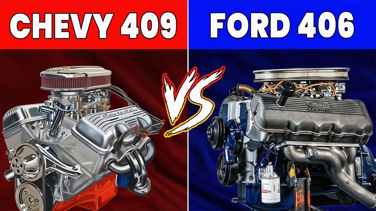Chevy 409 Widowmaker vs Ford 406 FE || Who Was The King