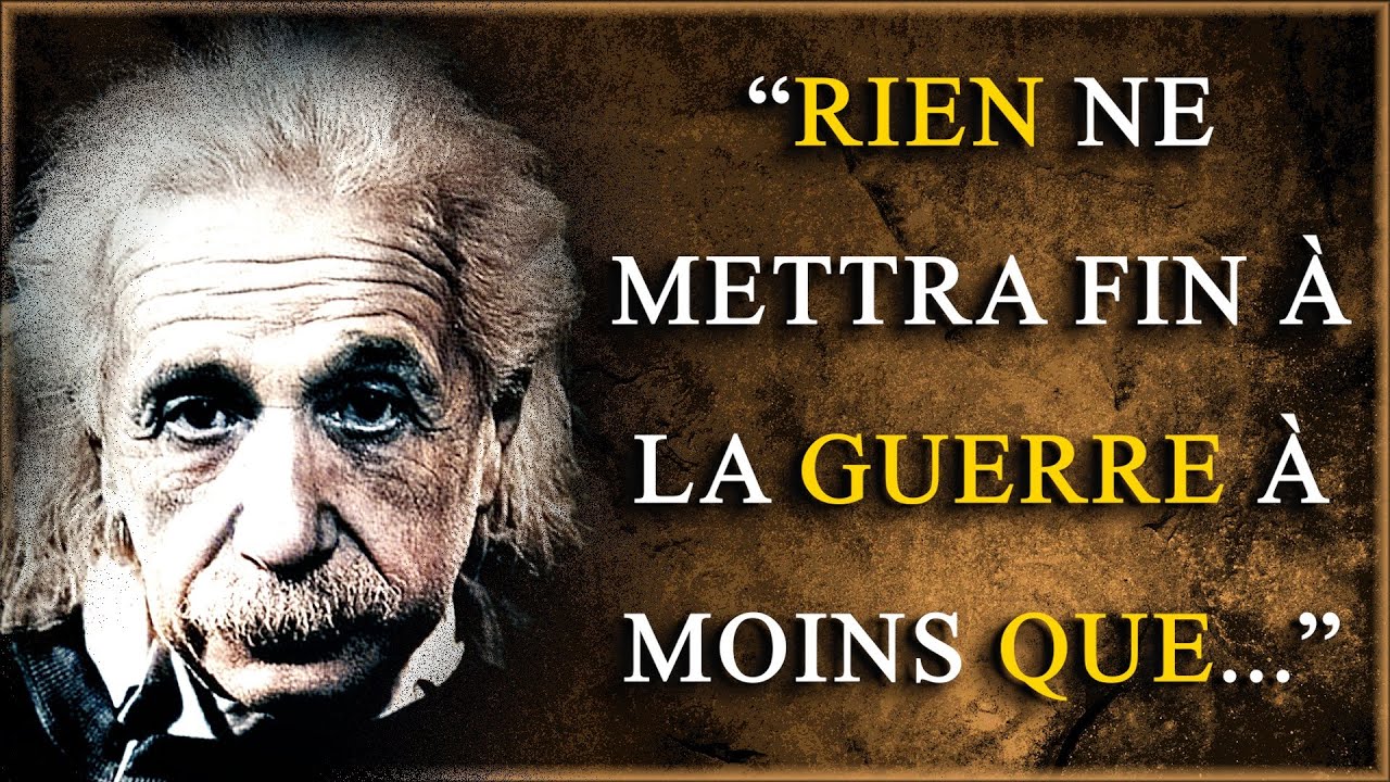 ALBERT EINSTEIN ses plus grandes citations act 1