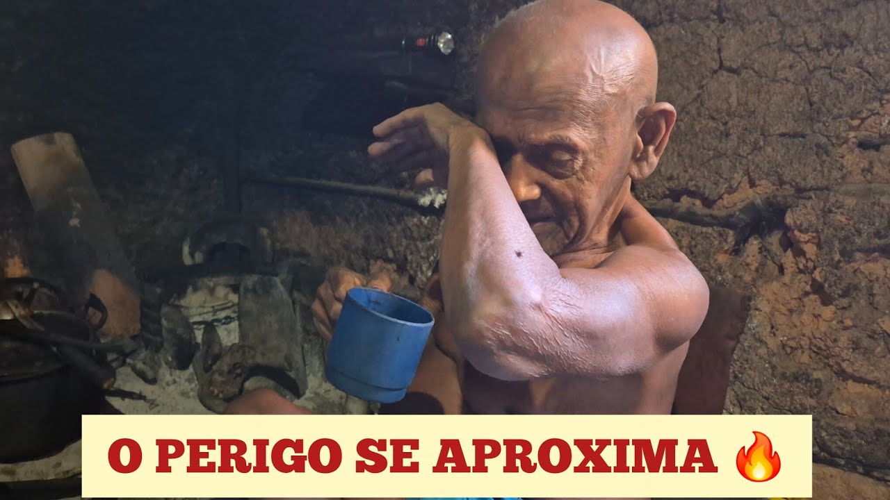 INCÊNDIO NA SERRA SEM CONTROLE SE APROXIMA DA CASA DE SEU RAIMUNDO HOMEM QUE VIVE ISOLADO