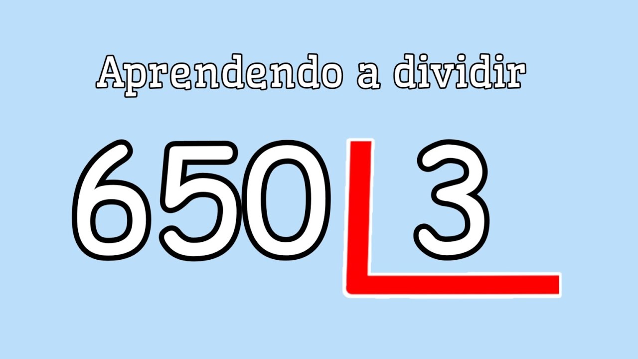🌟 650 dividido por 3 | 650 / 3 📝 Como aprender divisão