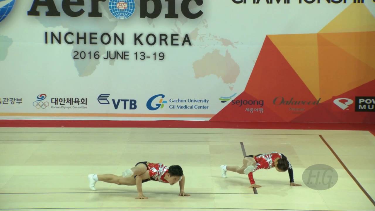 Korea 1 (KOR) - 2016 Aerobic Worlds, Incheon (KOR) - Qualifications Mixed Pair
