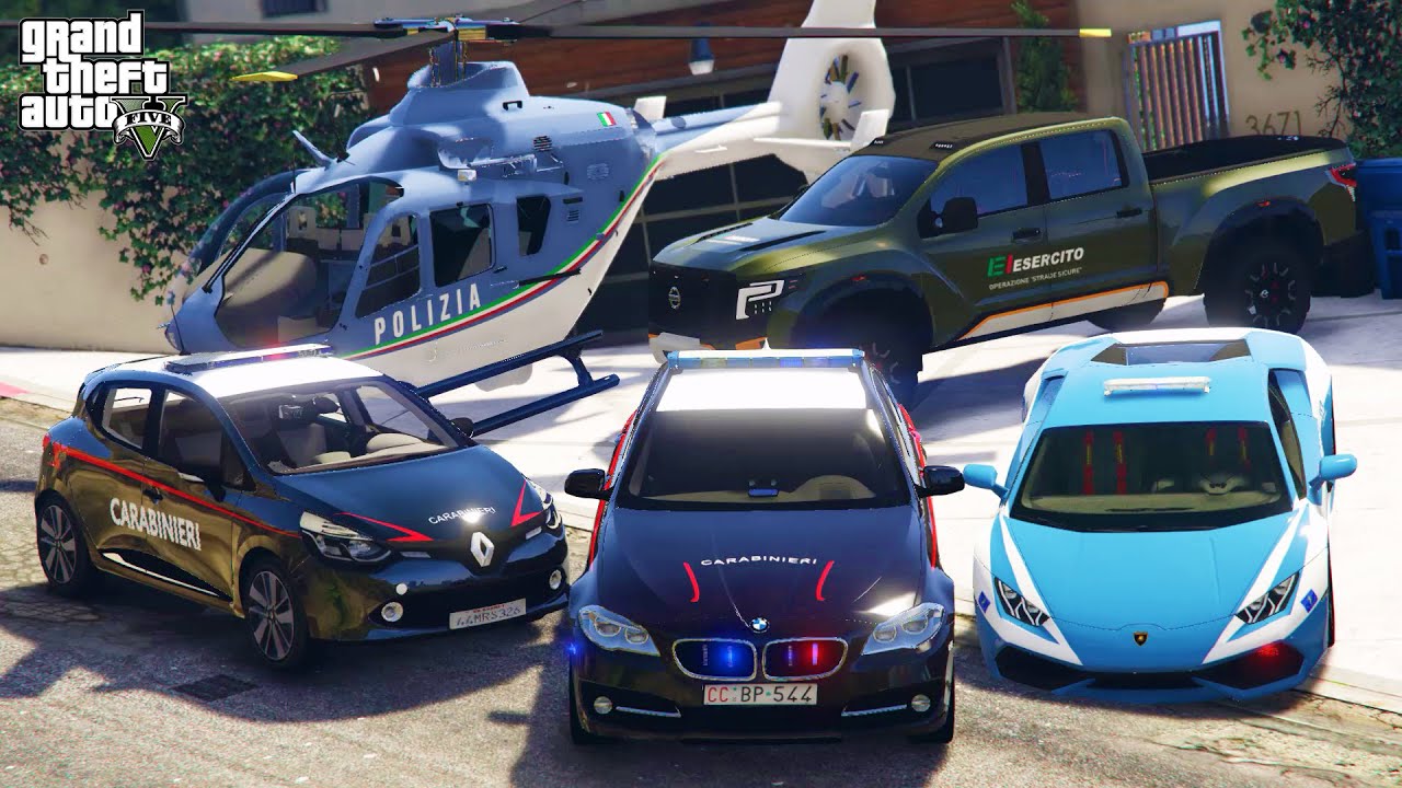GTA 5 - Stealing Luxury Italian Police Cars with Franklin! | (GTA V Real Life Cars) #46