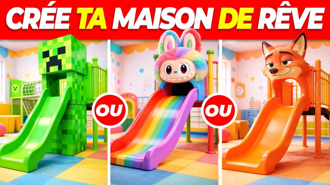 CONSTRUIS la MAISON de tes RÊVES💜💚🧡 😍 50 QUESTIONS😍🌈 TU PRÉFÈRES...? CRÉE ta MAISON MAGIQUE de RÊVE