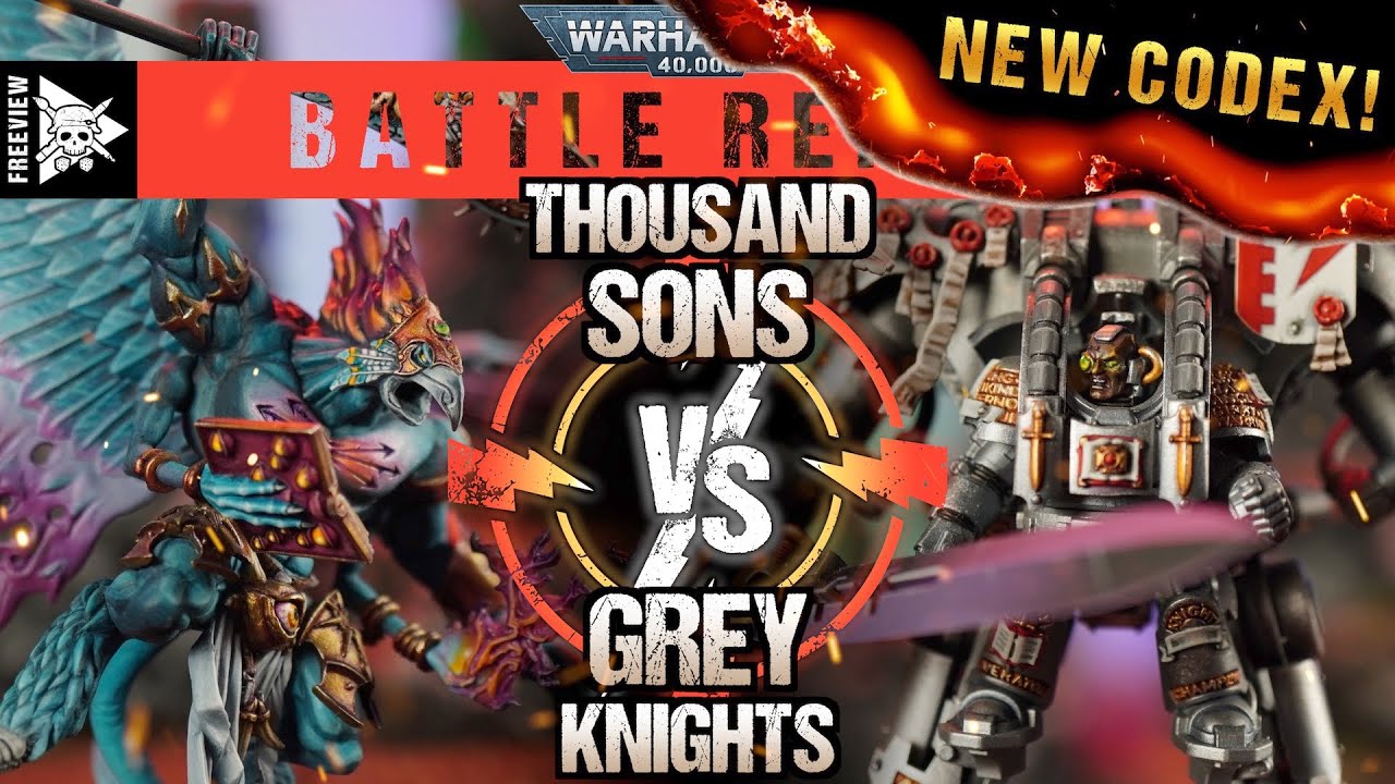 *NEW CODEXES!* Thousand Sons vs Grey Knights 2000pts | Warhammer 40,000 Battle Report