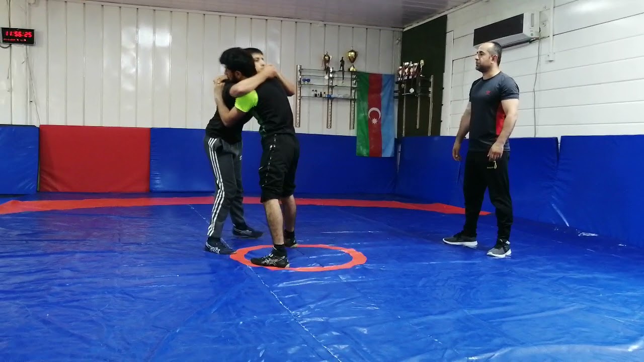 Güləş texnikaları. Araz Şükürzadə, Elnur Məmmədzadə. Məşqçi Alı Ağayev təqdim edir. Wrestling AZE