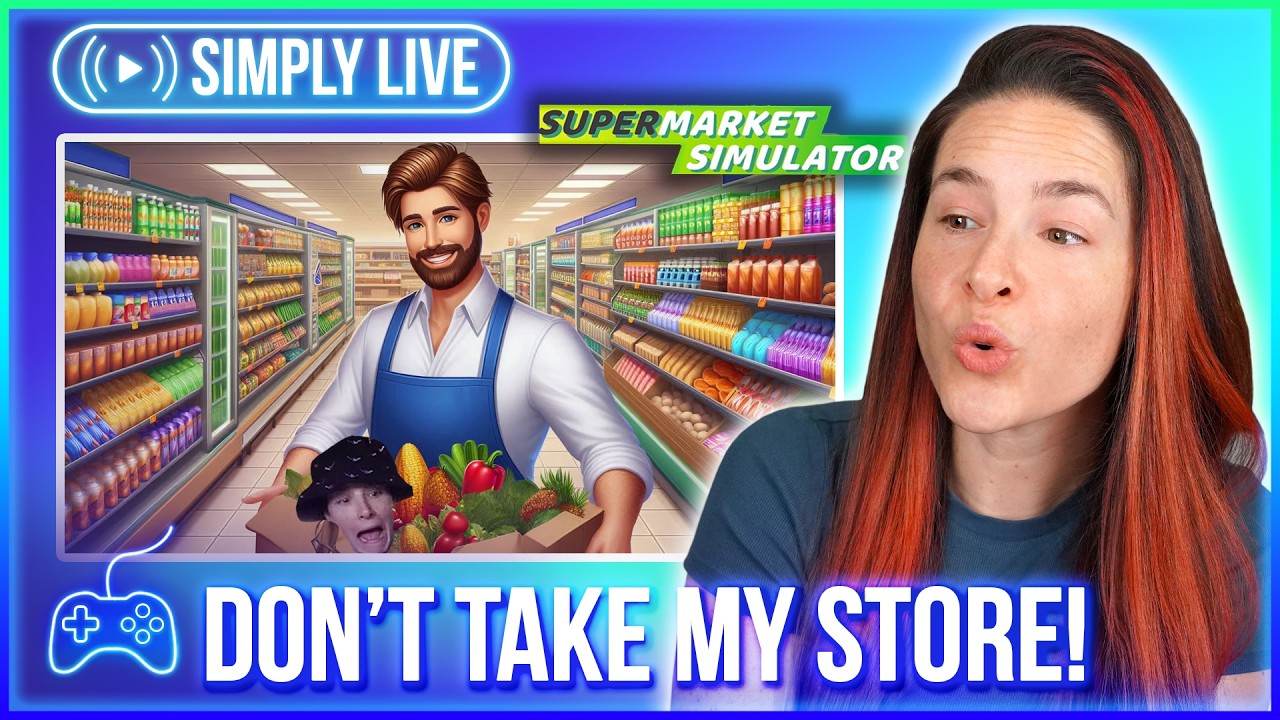 The Bank Is After Me?! (5/?) 🔴LIVE - Supermarket Simulator 🛒