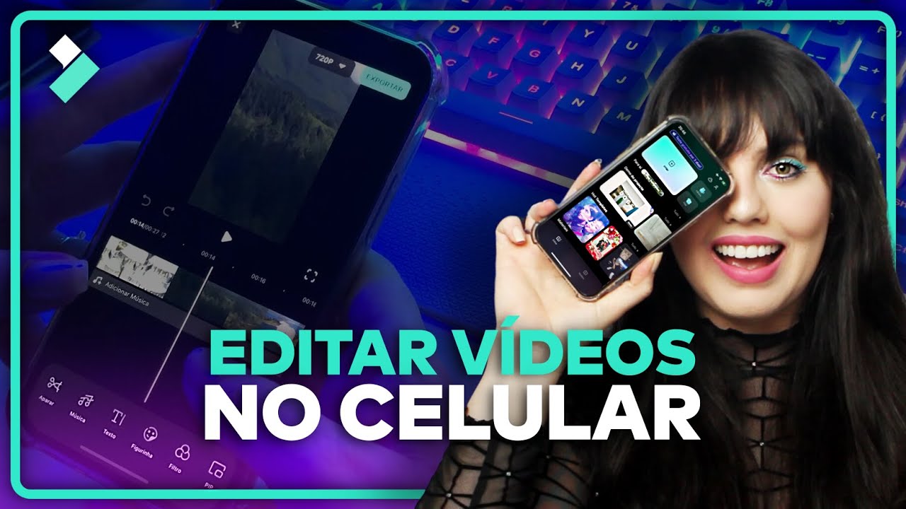 FÁCIL e PODEROSO editor de vídeos para CELULAR!  | App Filmora Mobile