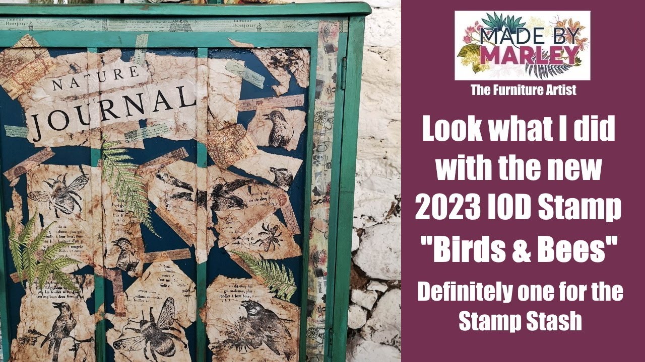 Look what I did with the New 2023 IOD Birds and Bees Stamp