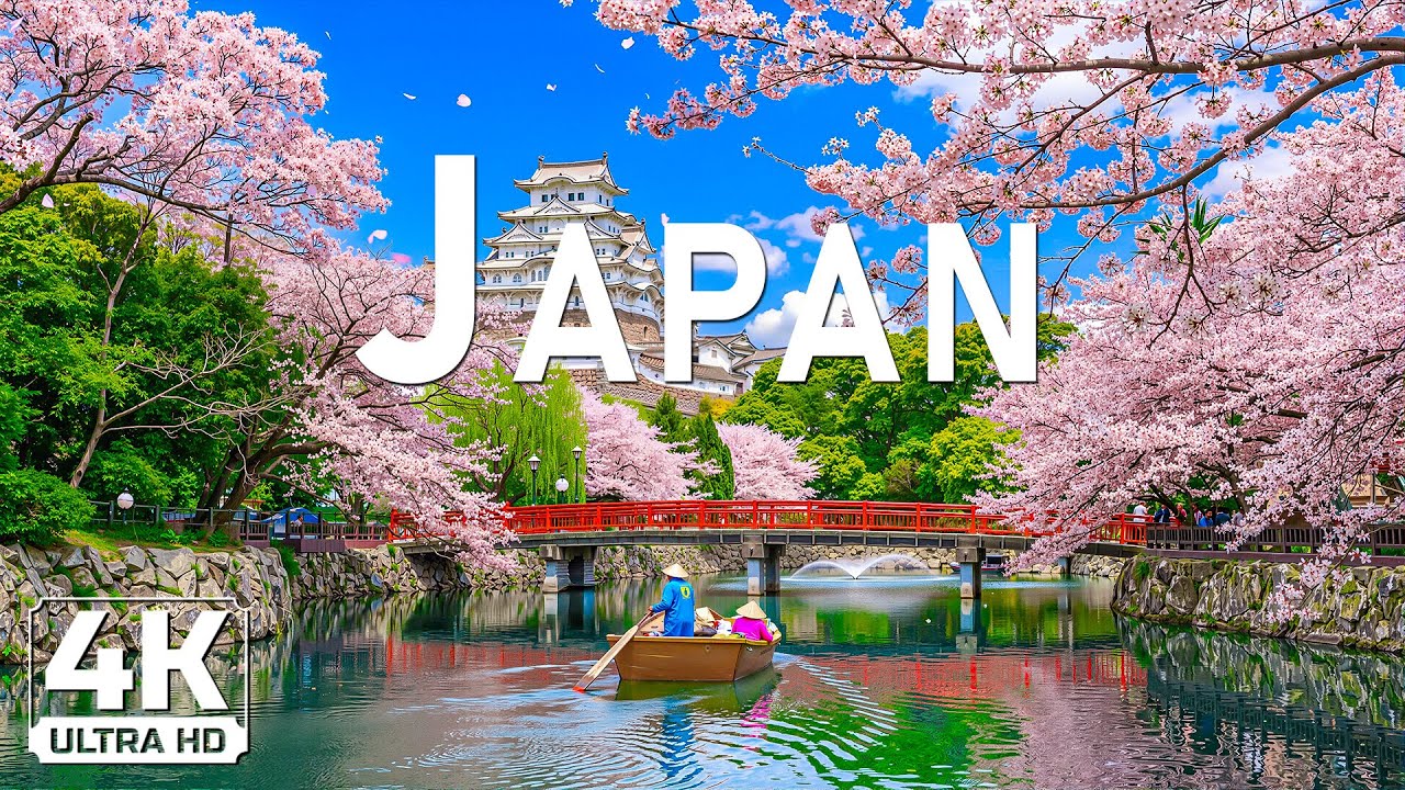 🌸 Japan in 4K 🌸 | Cherry Blossoms, Tranquil Landscapes & Relaxing Nature Music