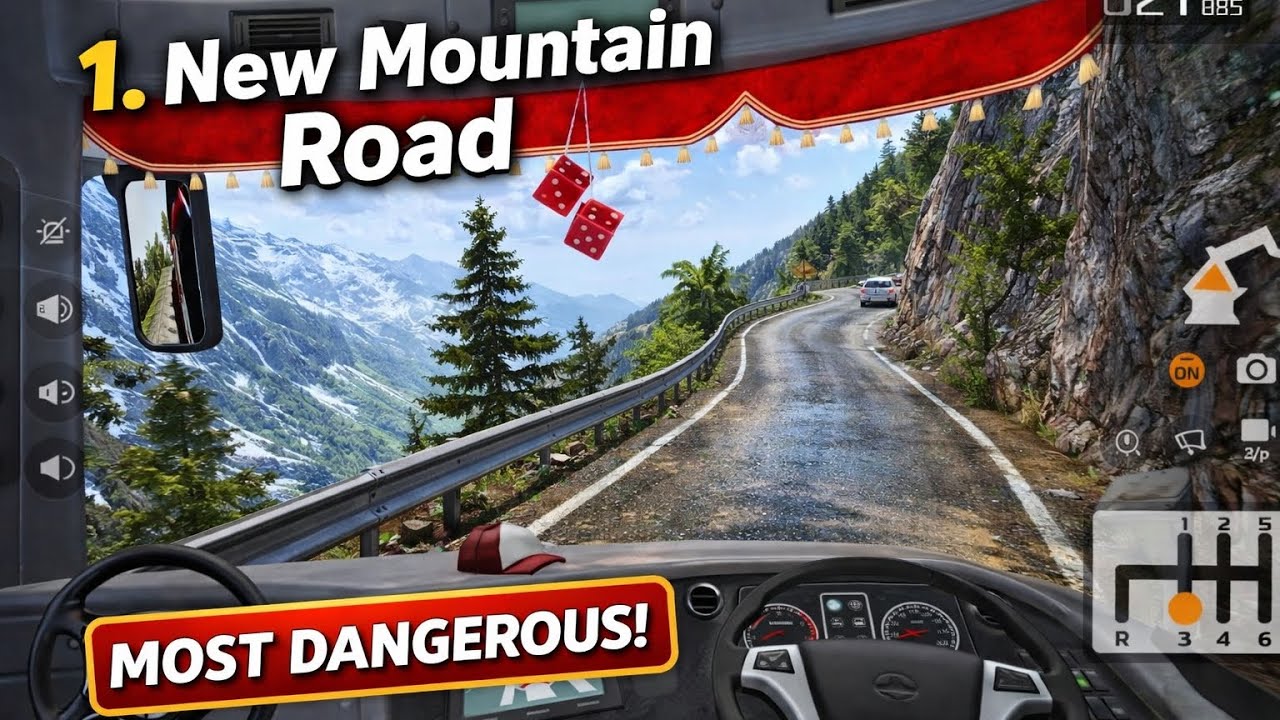 MOST DANGEROUS Mountain Road 🏔️ | New Map BUSSID