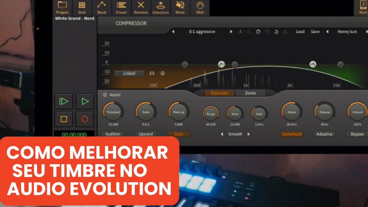 Áudio evolution - como melhorar o timbre #aevo #audioevolutionmobile #audioevolution #tecladistas 