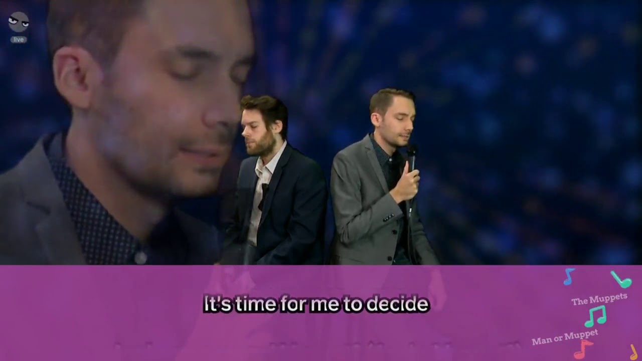 Florentin Will und Mark Lehmann singen Man or Muppet - RocketBeansTV