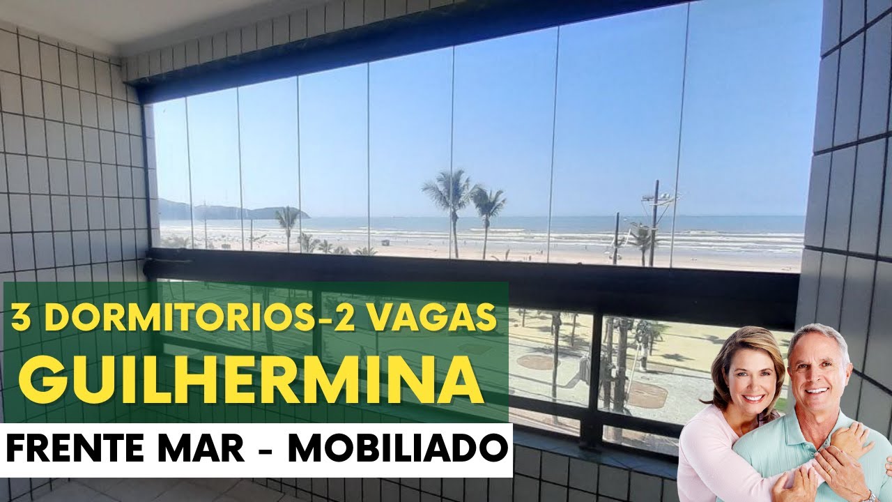 [Apartamento Frente para o Mar | Guilhermina | 3 dormitórios 2 suites 2 vagas | Oportunidade Única!