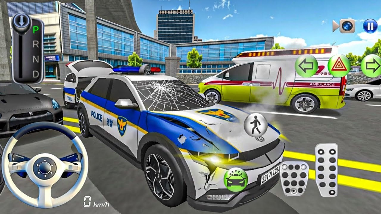 🚓🚦 New update police car chase 3D driving class 