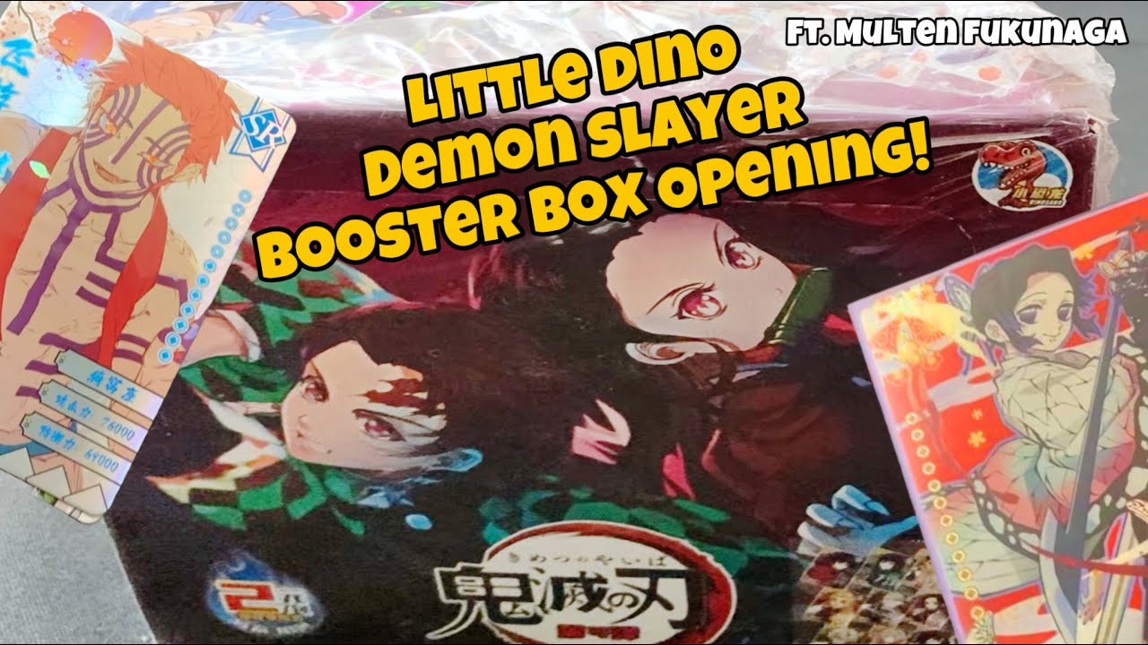 DEMON SLAYER KIMETSU NO YAIBA LITTLE DINO CARDS BOOSTER BOX OPENING! Ft.@moltenlusako