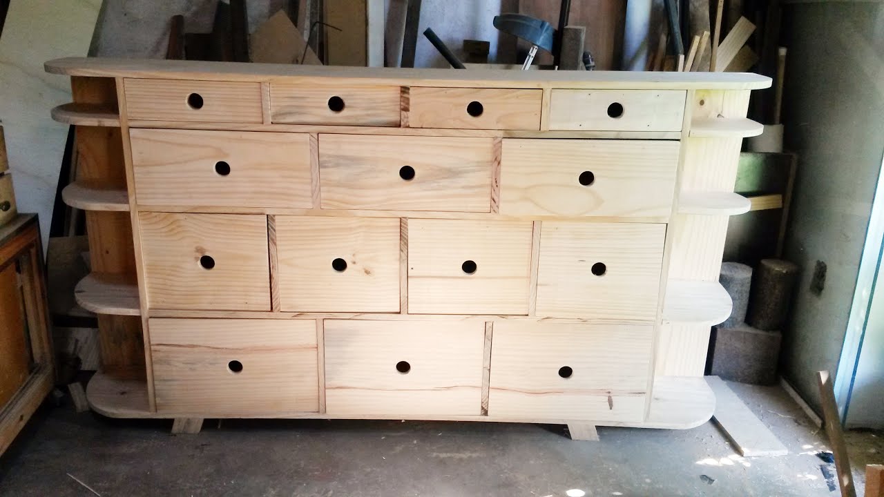 Organizador feito de pinus