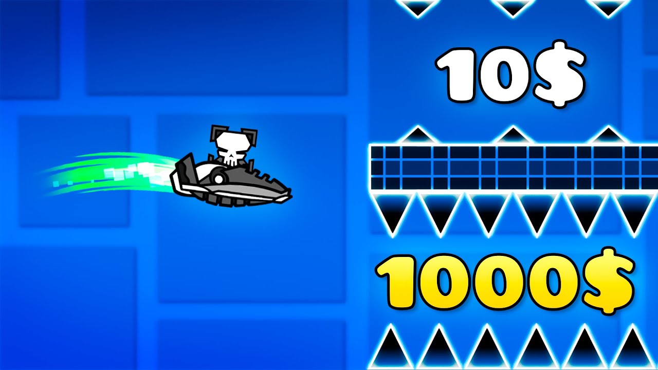 Рискнул Бы 10$ за 1,000$ в Geometry Dash?